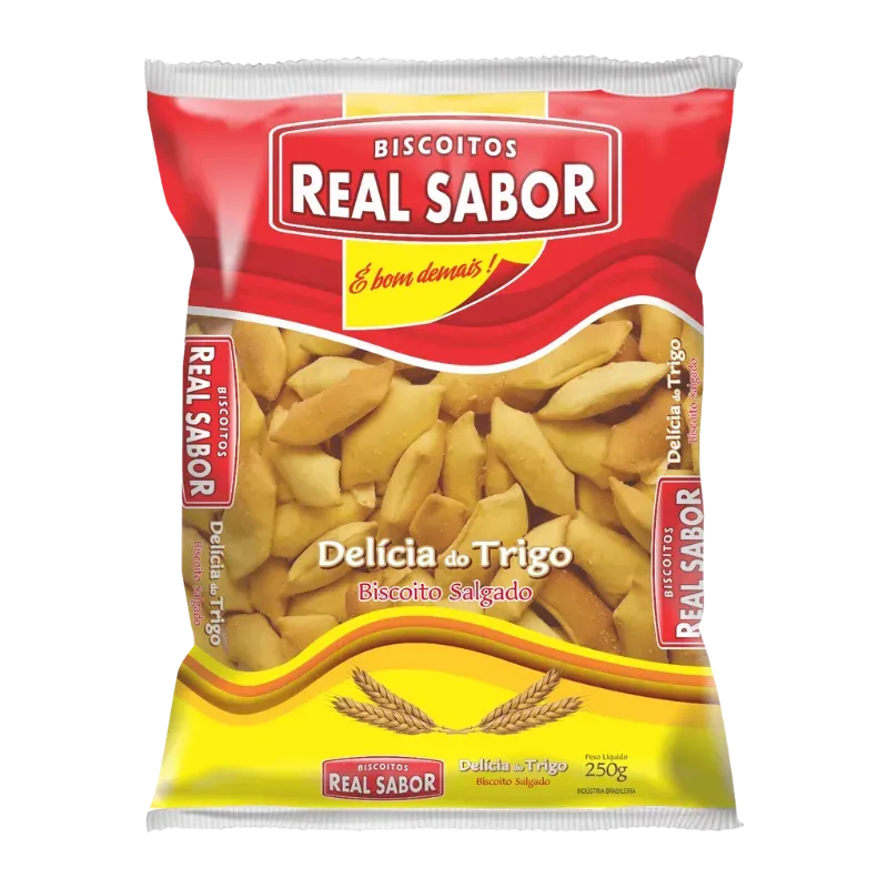 Biscoito Salgado Delícia do Trigo Real Sabor 250g