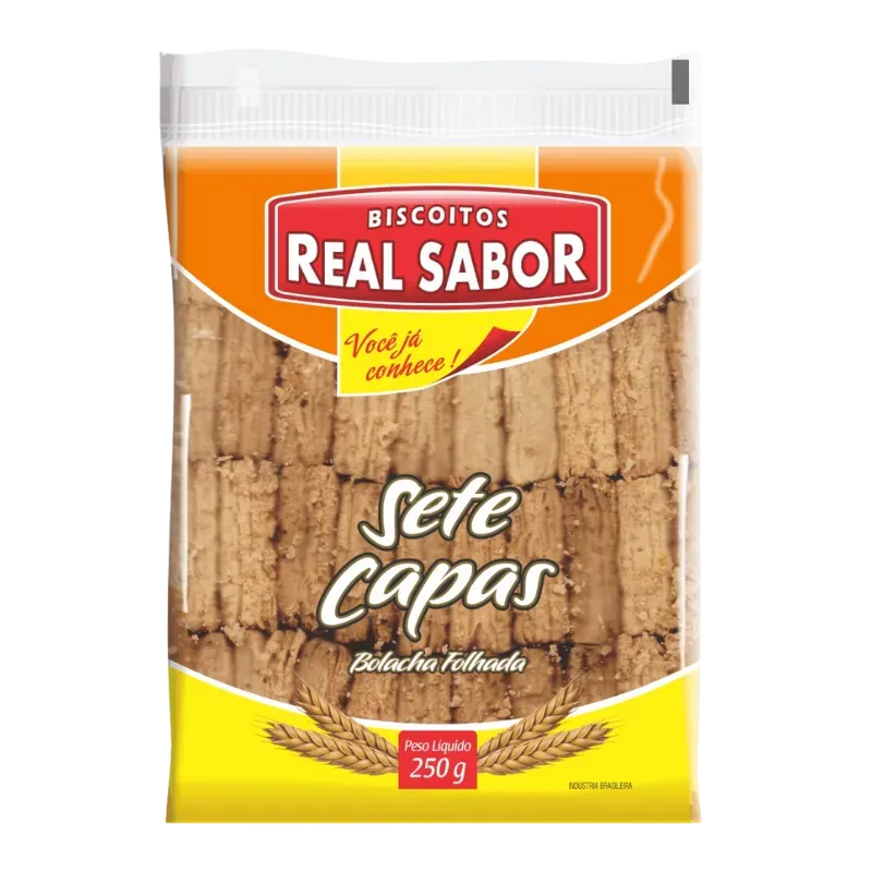 Bolacha Folhada 7 Capas Real Sabor 250g