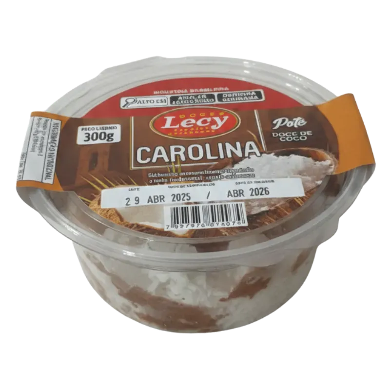 Doce Carolina (Doce de Coco) Pote Lecy 300g