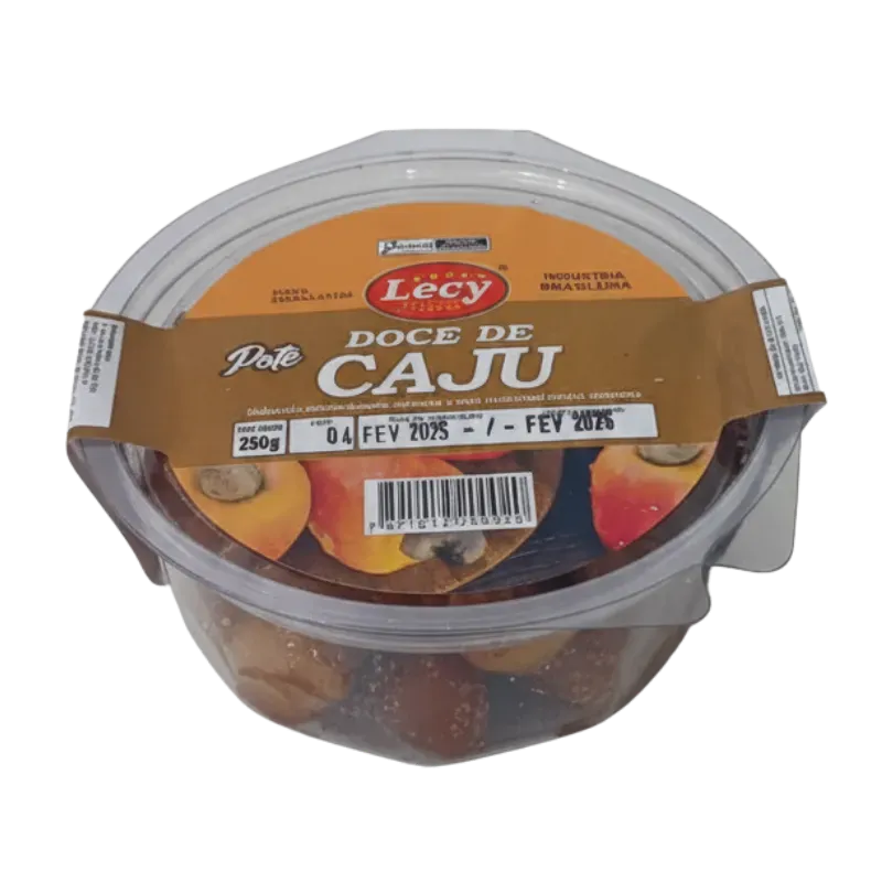 Doce de Caju Cristalizado Pote Lecy 250g