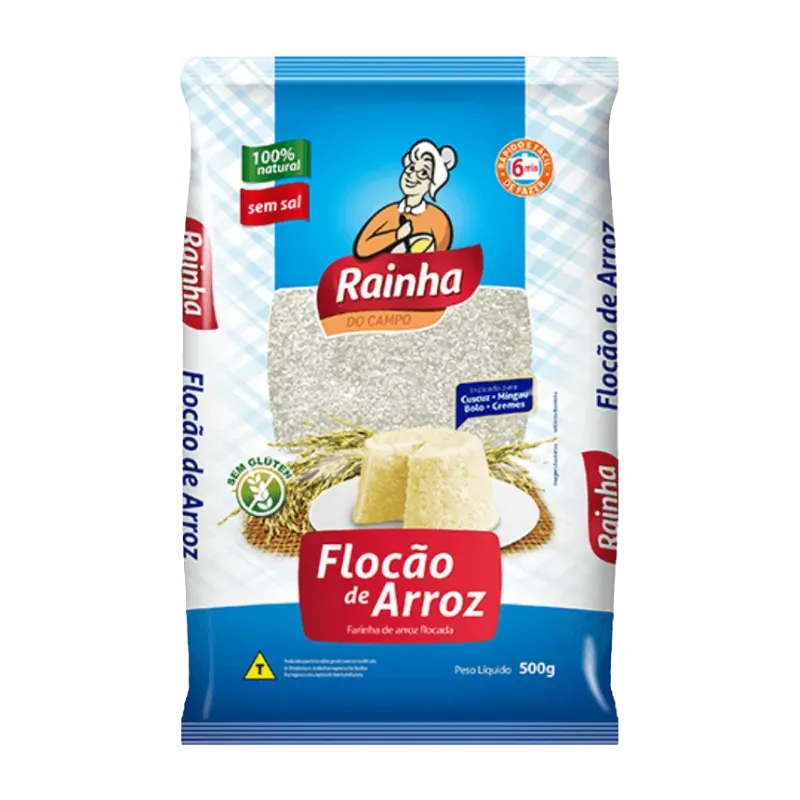 Flocão de Arroz Rainha do Campo 500g